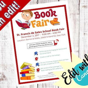 Book Fair-  School PTA Event Flyer