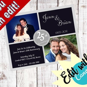 25th Anniversary Invite - The Silver Years