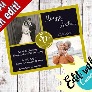 50th Anniversary Invite - The Golden Years