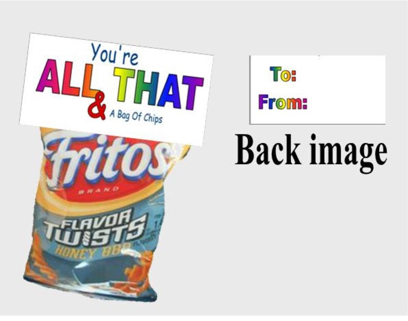All That and A Bag of Chips Goody Bags Bag Toppers Etsy