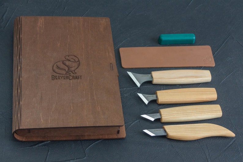 Chip Carving Knives Set Woodcarving Knives Set TOP GIFT Chip Etsy