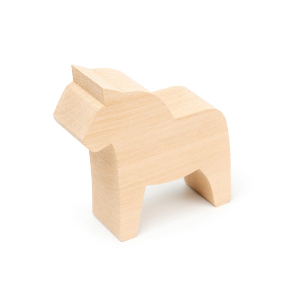 BW DIY02 Dala Horse Carving Blank BeaverCraft