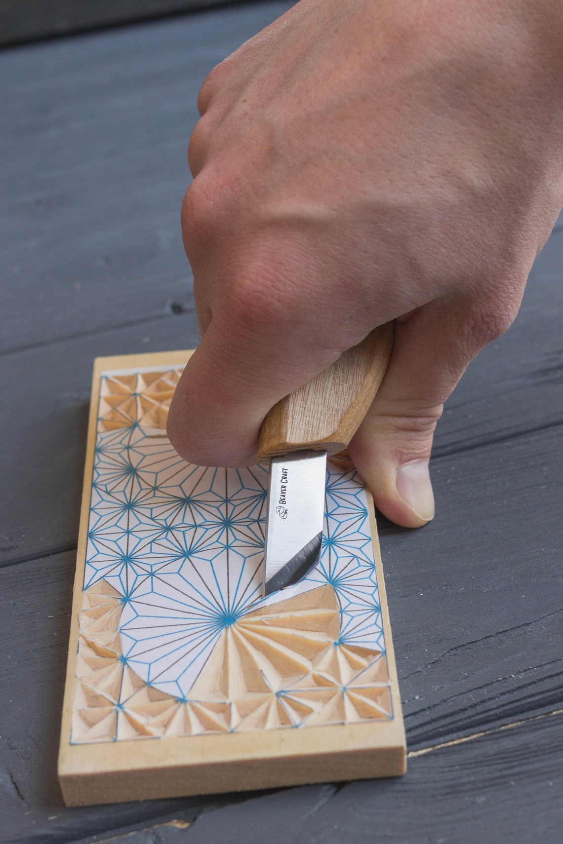 Chip carving knife Skew knife beveled knife wood carving knife Etsy