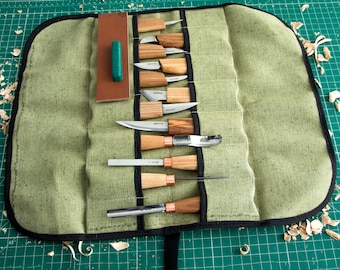 Woodcarving Set of 12 Knives for Professionals and Beginners S50 BeaverCraft