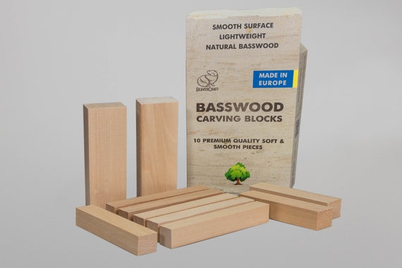 Set of Basswood Carving Blocks BW10 Beavercraft 