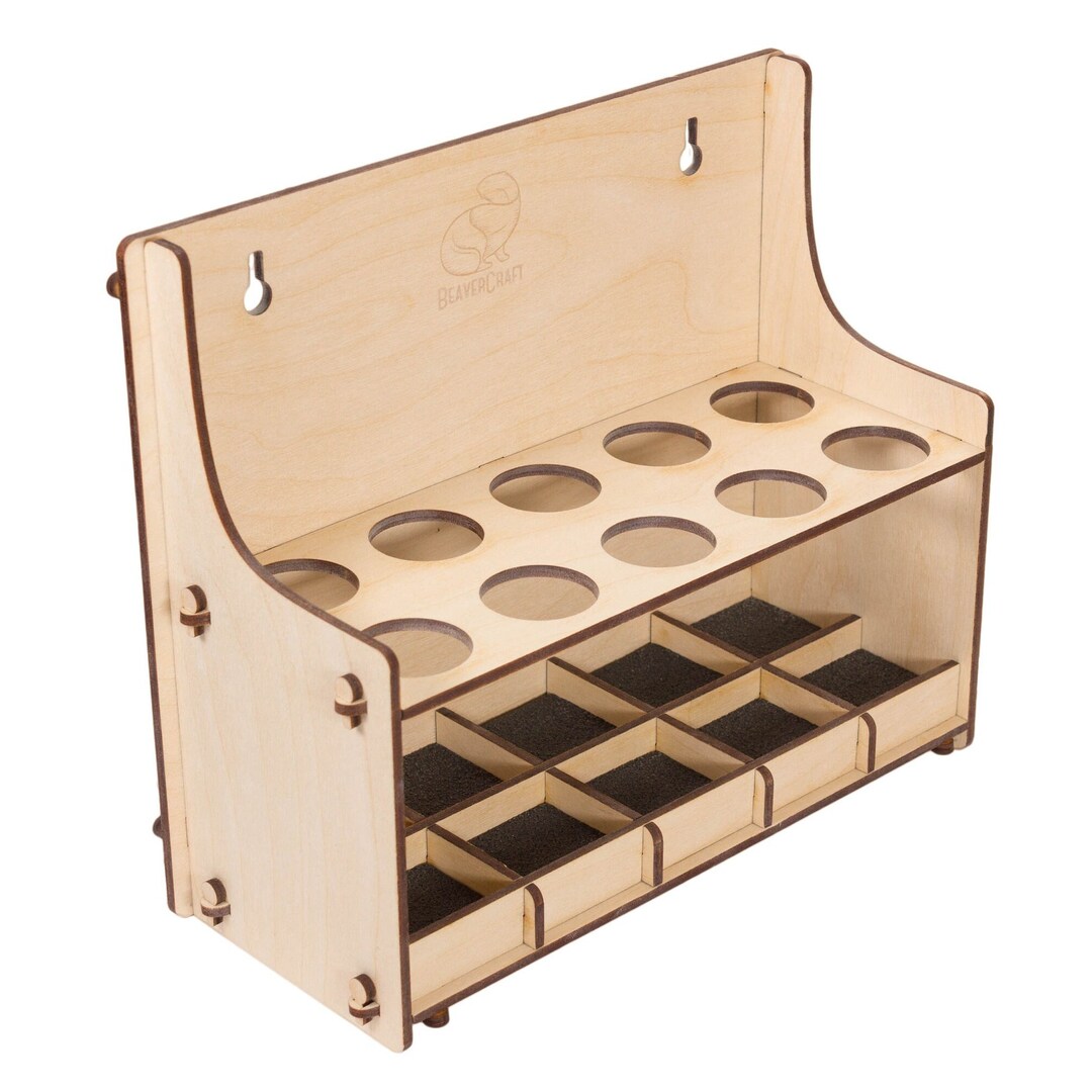 Tool Rack Plywood Tool Storage Rack Tools Knives Chisels Holder Modular ...