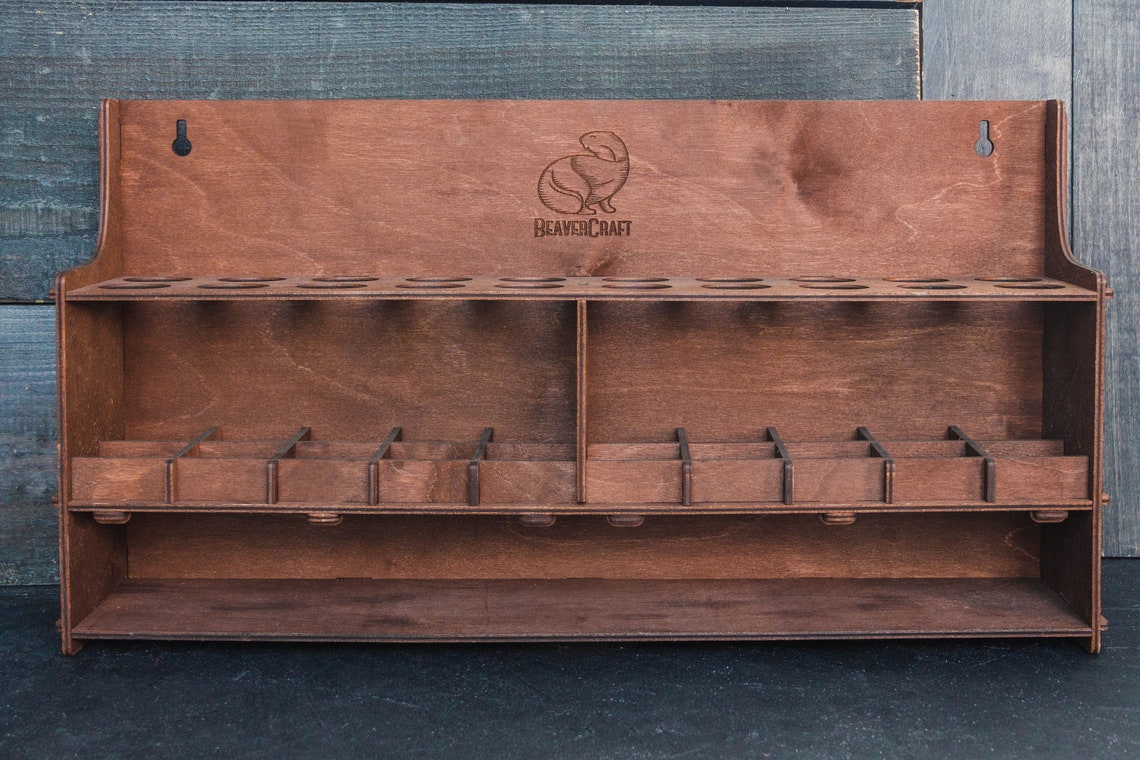 Tool Rack Plywood Tool Storage Rack Tools Knives Chisels Etsy