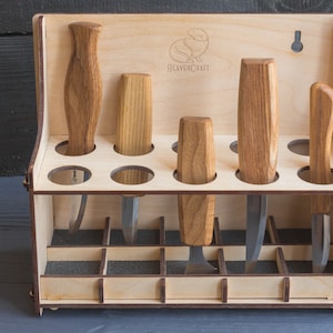 Tool Rack Plywood Tool Storage Rack Tools Knives Chisels | Etsy