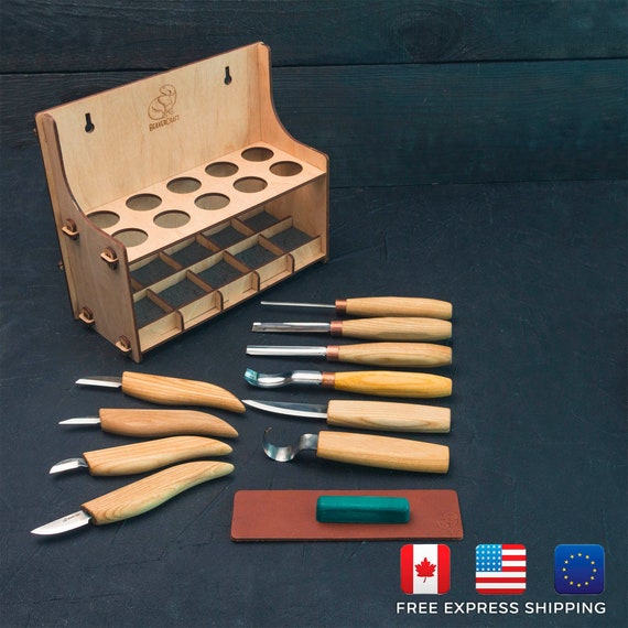 Set di 10 strumenti per intaglio del legno set professionale per