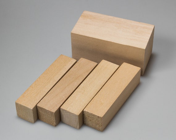 Basswood Carving Wood Blocks Craft | Turning Wood Blanks | 4 x 6 x 12