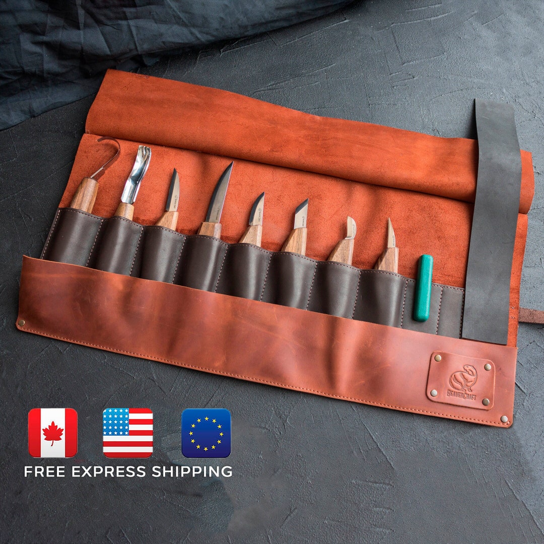 Deluxe Wood Carving Set With Walnut Handles Beavercraft S18X Etsy