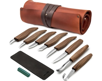 Deluxe Wood Carving Set With Walnut Handles BeaverCraft S18X