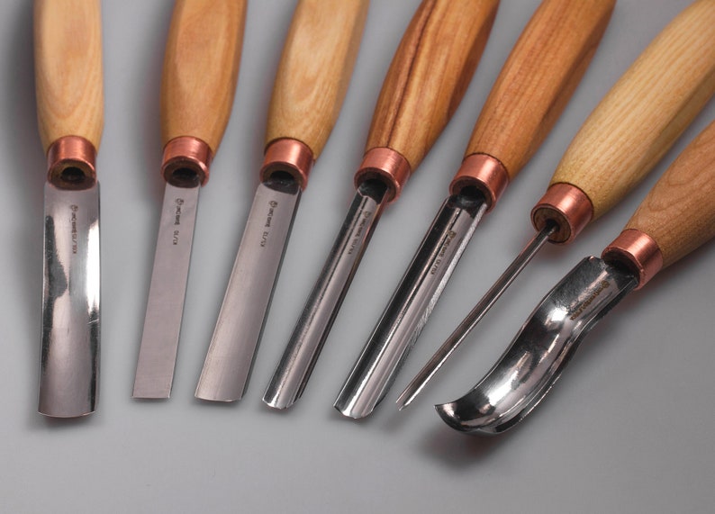 Wood Carving Set of 7 Chisels NEW Compact Chisel Set Spoon Etsy
