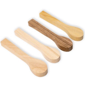 Wood Spoon Carving Blanks Set Starter Kit Four Wood-Type Spoon Carving Blanks Set BeaverCraft BB2 image 2