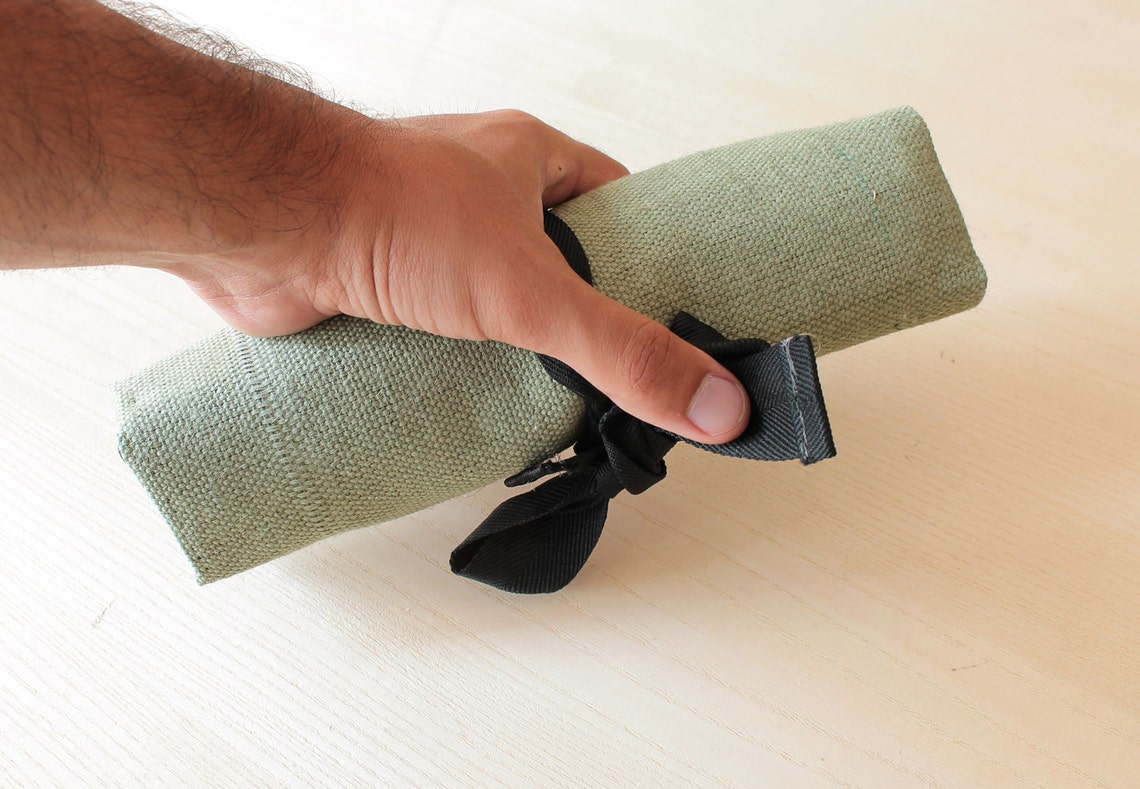 Tool Roll Chisel Roll Tool Storage Canvas Tool Roll Chisels Etsy