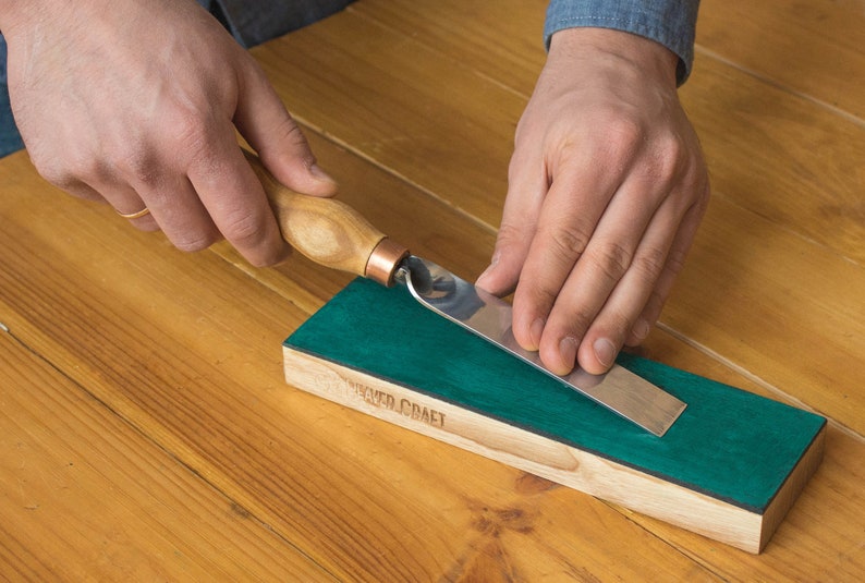 Leather Strop With Polishing Compound on Oneside Finishing Etsy