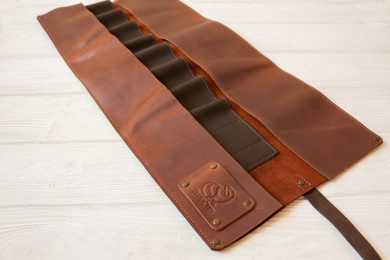 Leather Tool Roll for Wood Carving Tools Genuine Leather Tool Etsy