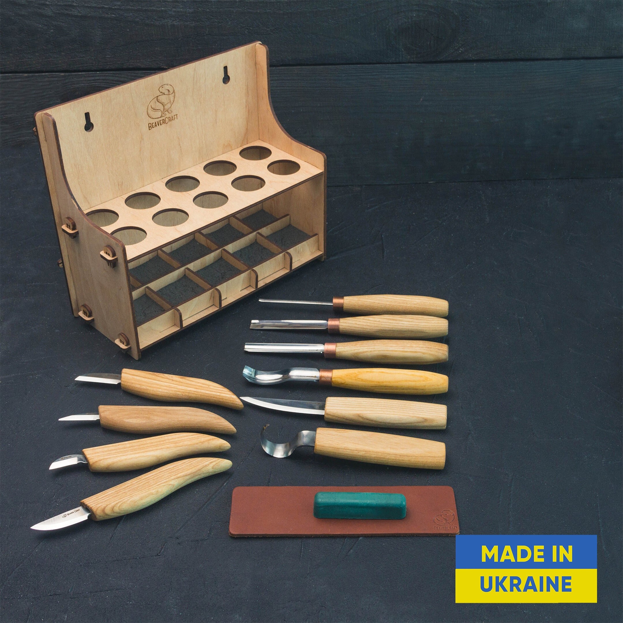 Wood Carving Set of 10 Tools Professional Wood Carving Set Etsy
