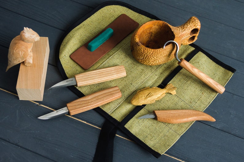 S48 Wood Carving Tool Set for Spoon Carving Etsy