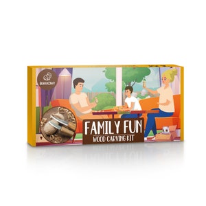 Family Fun Wood Carving Kit BeaverCraft DIY09