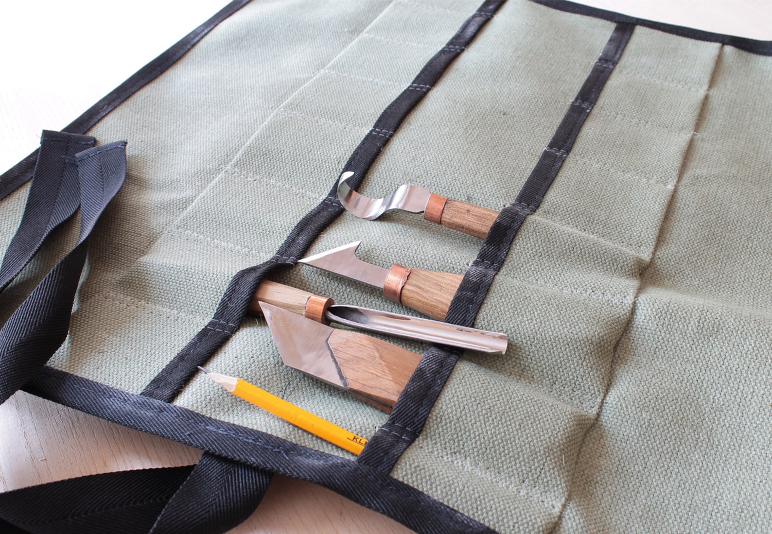 Tool Roll Chisel Roll Tool Storage Canvas Tool Roll Chisels Etsy