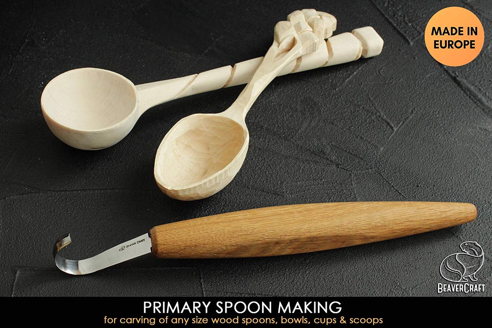 Spoon Carving Knife Deep Cut Bevels Double Sided Sharpening Etsy