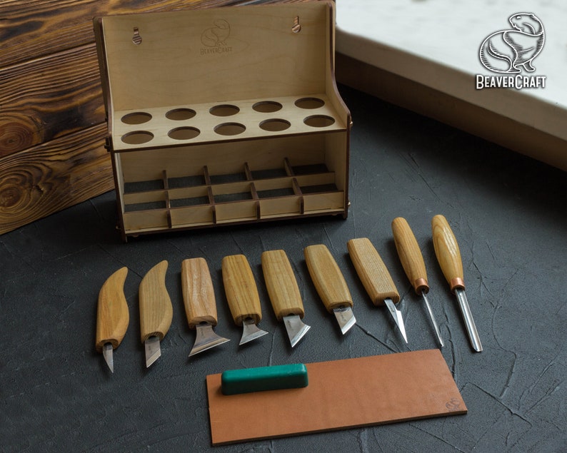 Wood Carving Set of 9 Tools Professional Wood Carving Set Wood - Etsy