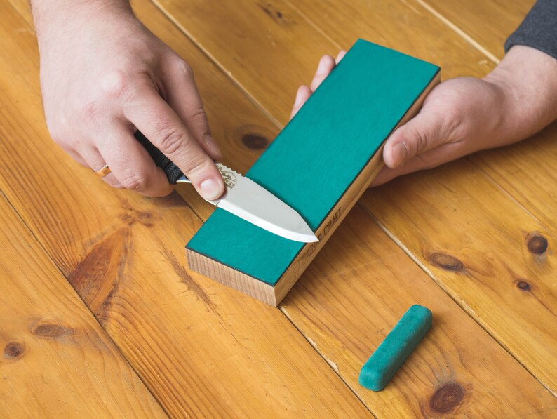 Leather Strop with Polishing Compound On OneSide Finishing Etsy