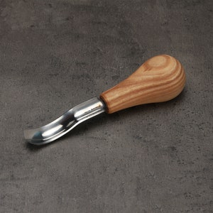 Wood Carving Tools Chisels NEW Palm-Size Short Bent Gouge Sweep #8 Tool for Spoon Carving Kuksa Carving Bowl Hand Tool BeaverCraft P8a/14