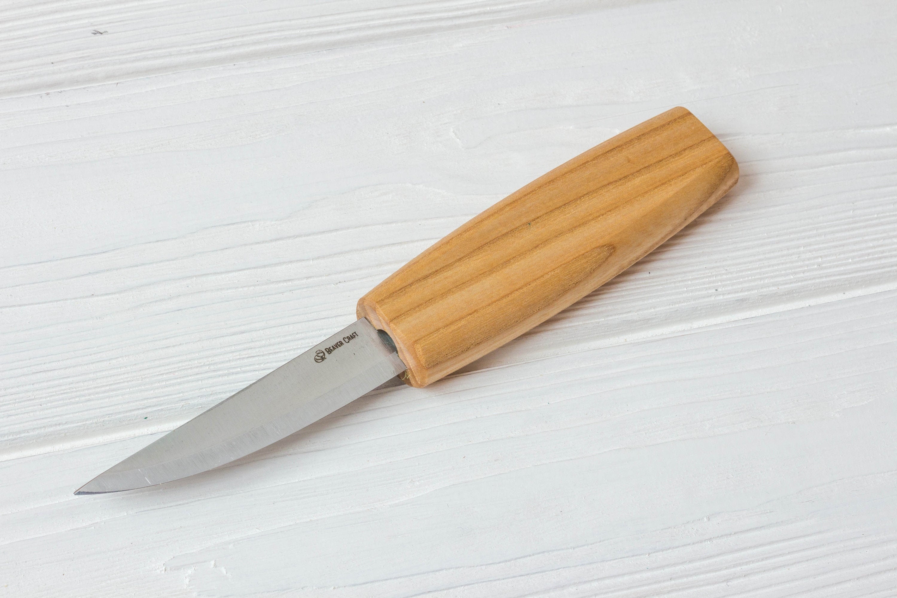 Curved Blade Wood Carving Knife Detail Carving Knife Small Carving Knife  Whittling Knife Versatile Whittling Tools Beavercraft C18 
