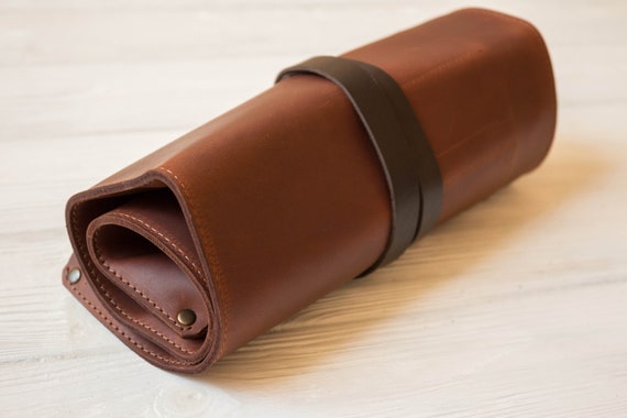 Ciseau Outil En Cuir Roll Leather Hide Cuir Véritable 12 poches Ciseau Outil En Cuir Roll Leather Hide Cuir Véritable 12 poches