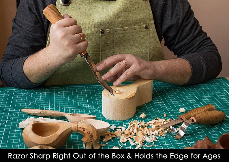 Wood Carving Gouge Long Bent Gouges Woodcarving Chisels Tools Etsy