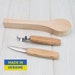 Spoon Carving Set Wood Spoon Blank Carving Wood Spoon Set spoon Sarving Tools Spoon Knife Carving Spoon Set Crooked Knife BeaverCraft S03+B1 