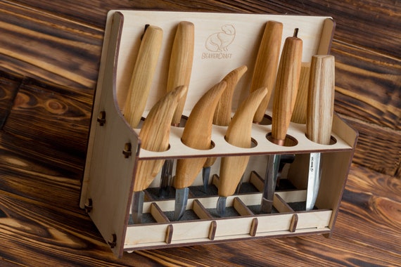 Juego de 10 herramientas para tallar madera, juego profesional para tallar  madera, herramientas para tallar madera BeaverCraft -  España