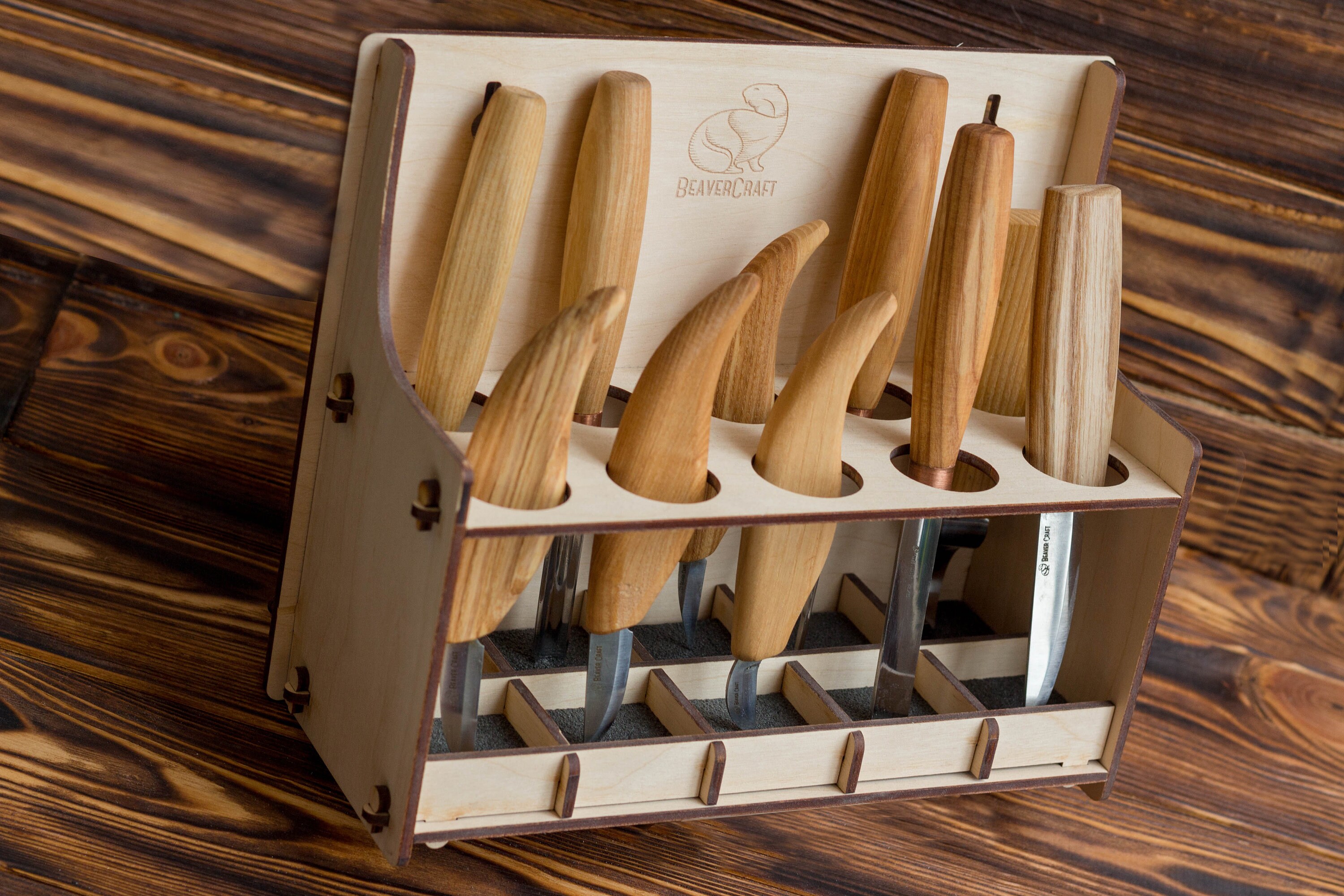 Kit di strumenti per intaglio del legno da 14 pezzi - Sculture  professionali per coltelli a forbice da intaglio
