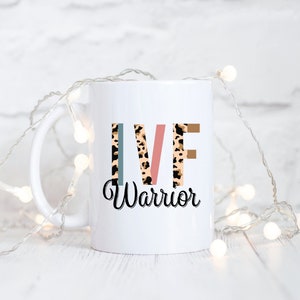IVF Fertility gift Warrior Mug Personalised | Infertility | Fertility Treatment | Novelty Mug Gift | Fertility gift