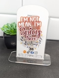 Spicy Nice Badge Reel, funny badge reel, interchangeable resin badge reel, nursing badge reel