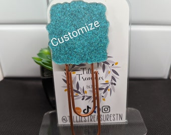 Custom Paperclip Bookmarks, customize