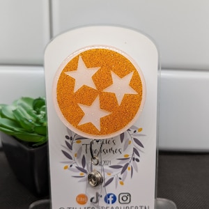 Tennessee Tristar Resin Badge Reel: Interchangeable TN Badge