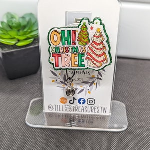 Oh Christmas Tree Badge Reel: Interchangeable Holiday Badge