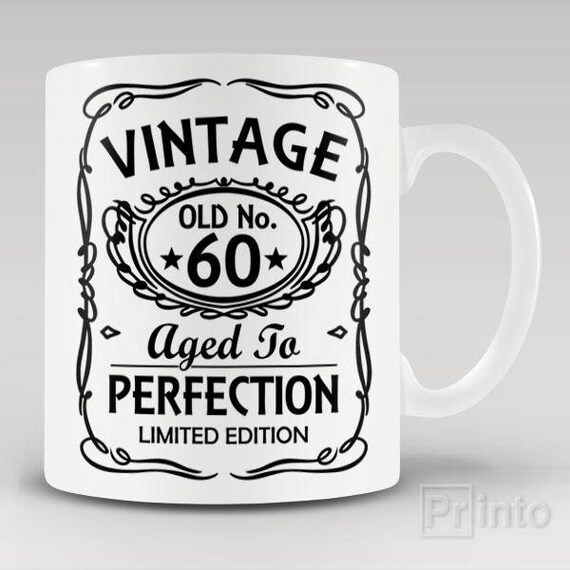 Beste Grappige nieuwigheid koffie mok Vintage No. 60 jaar tot in | Etsy XP-02