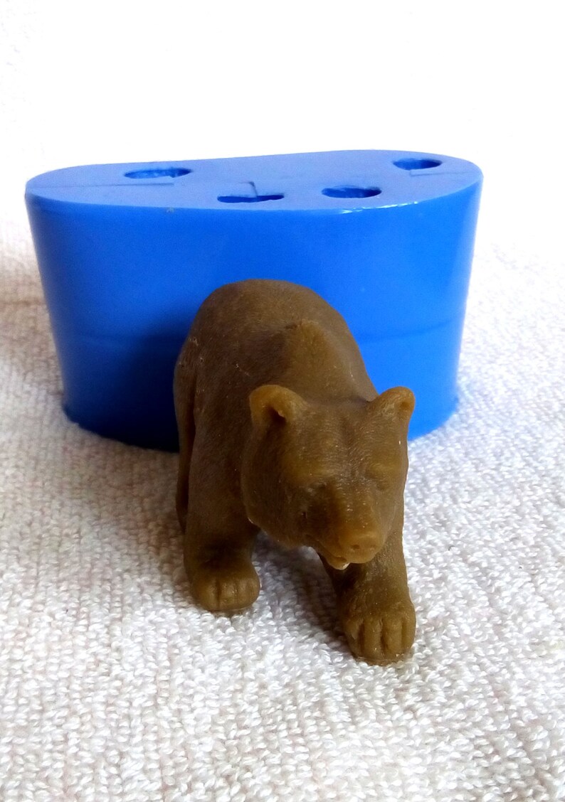 Bear silicone mold for soap and candles making mould molds Etsy
