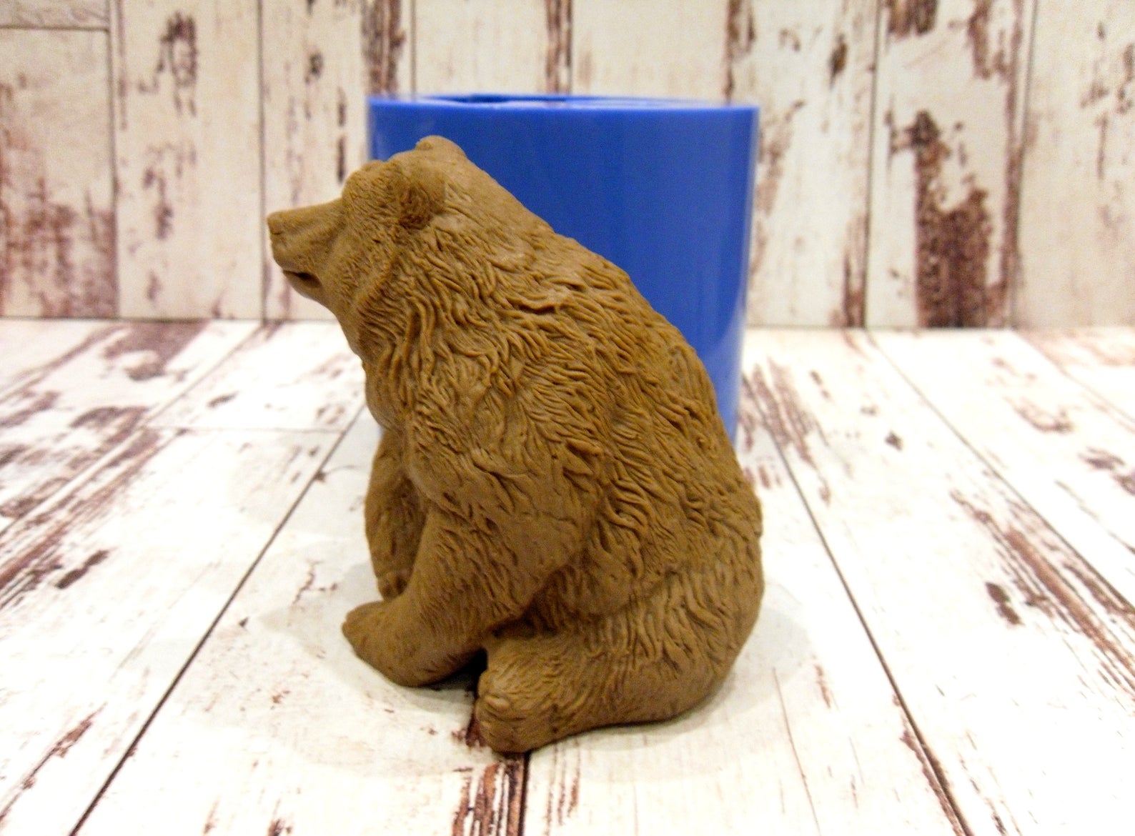 Big bear silicone mold for soap and candles making mould Etsy