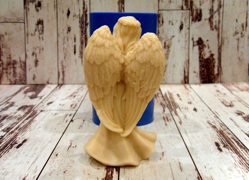 Guardian Angel Silicone Mold for Soap and Candles Making Etsy