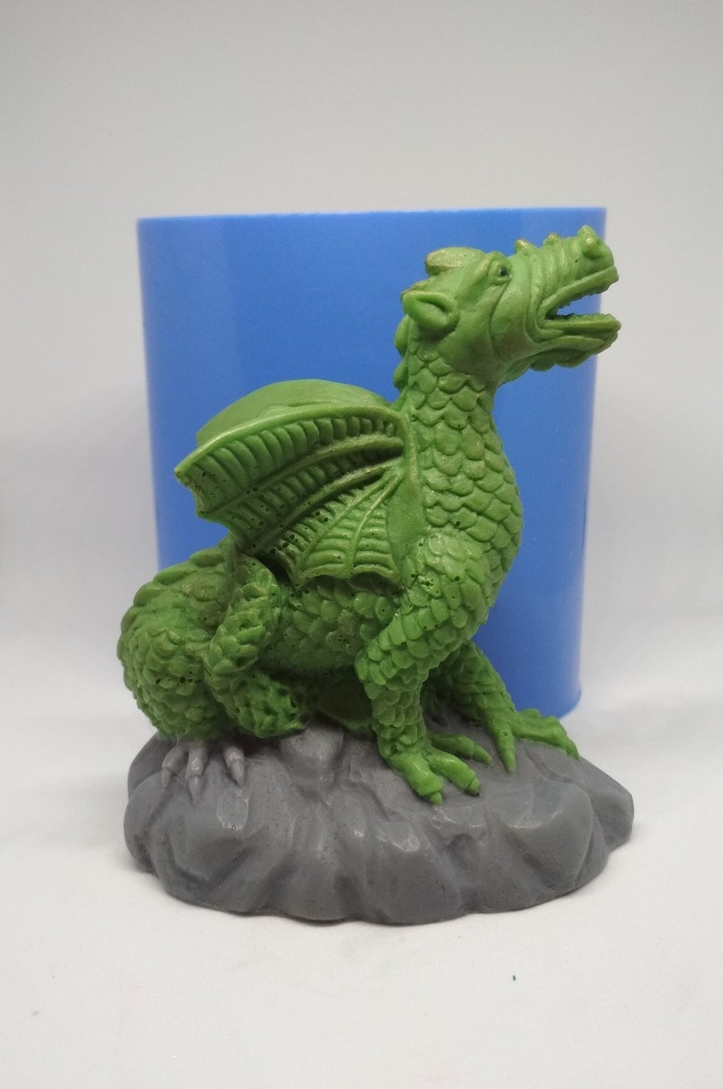 Dragon silicone mold for soap and candles making mould molds Etsy