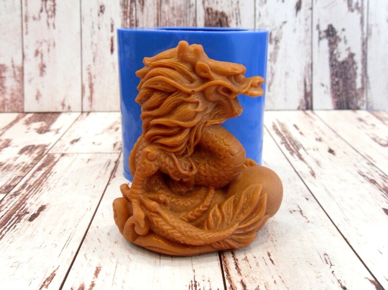 Chinese Dragon 2 Silicone Mold for Soap and Candles Making Etsy