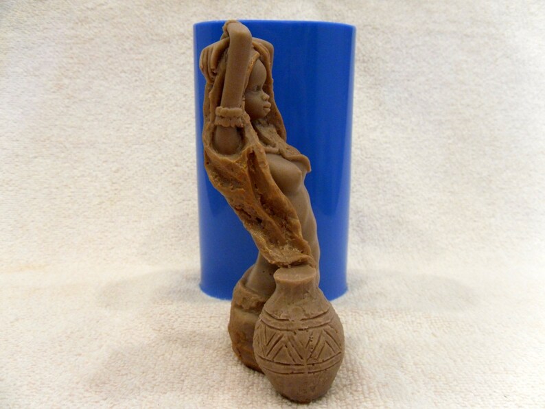 African woman silicone mold for soap and candles making Etsy