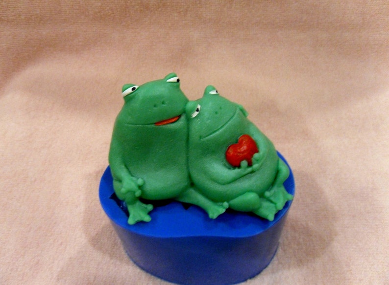 Frog Lovers Silicone Mold for Soap and Candles Making Mould Etsy