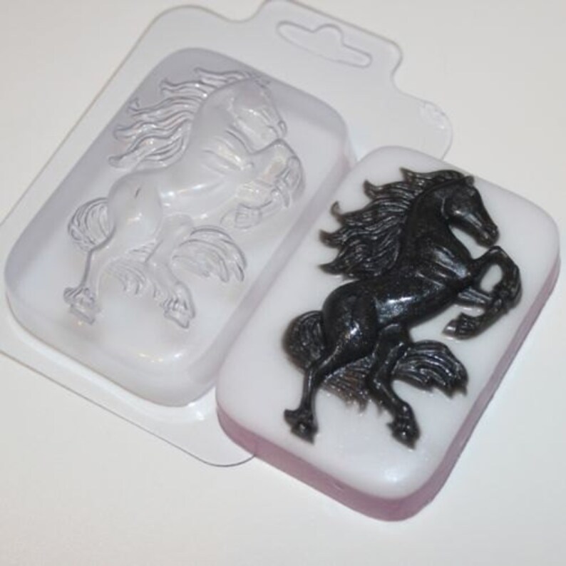 Horse 2 plastic mold plastic soap mold soap making soap Etsy