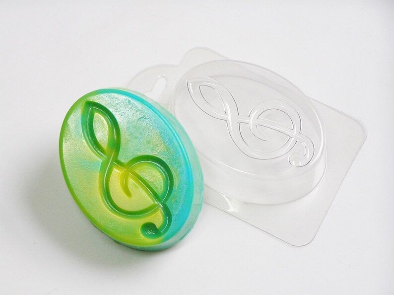 Treble clef plastic mold plastic soap mold soap making soap Etsy